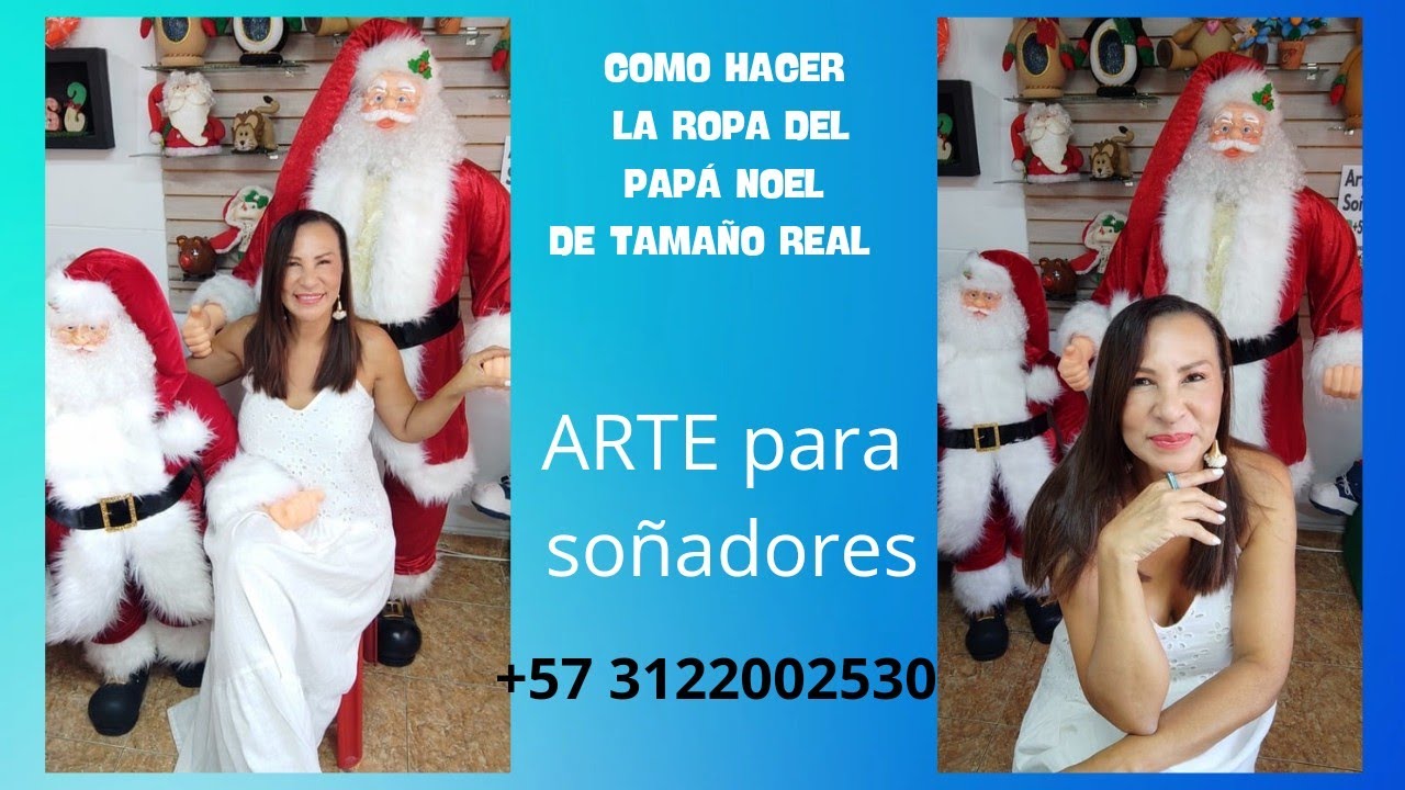 COMO HACER LA ROPA DEL PAPÁ NOEL DE TAMAÑO REAL. /ARTE para soñadores