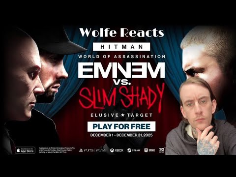 Wolfe Reacts-Hitman worlds of assassination Eminem vs slim shady official Trailer #hitman #eminem 