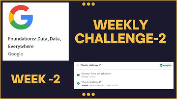 Foundations: Data, Data, Everywhere|Google|Weekly challenge 2|Answer | Coursera