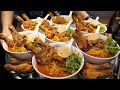 Nous vous offrons du poulet gratuit aliments uniques garnis de poulet top3cuisine de rue corenne