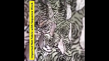 Imported Net Fabric, Sequence Work 60"Width I #youtubeshorts, #ytshorts I @FBC +919855244477