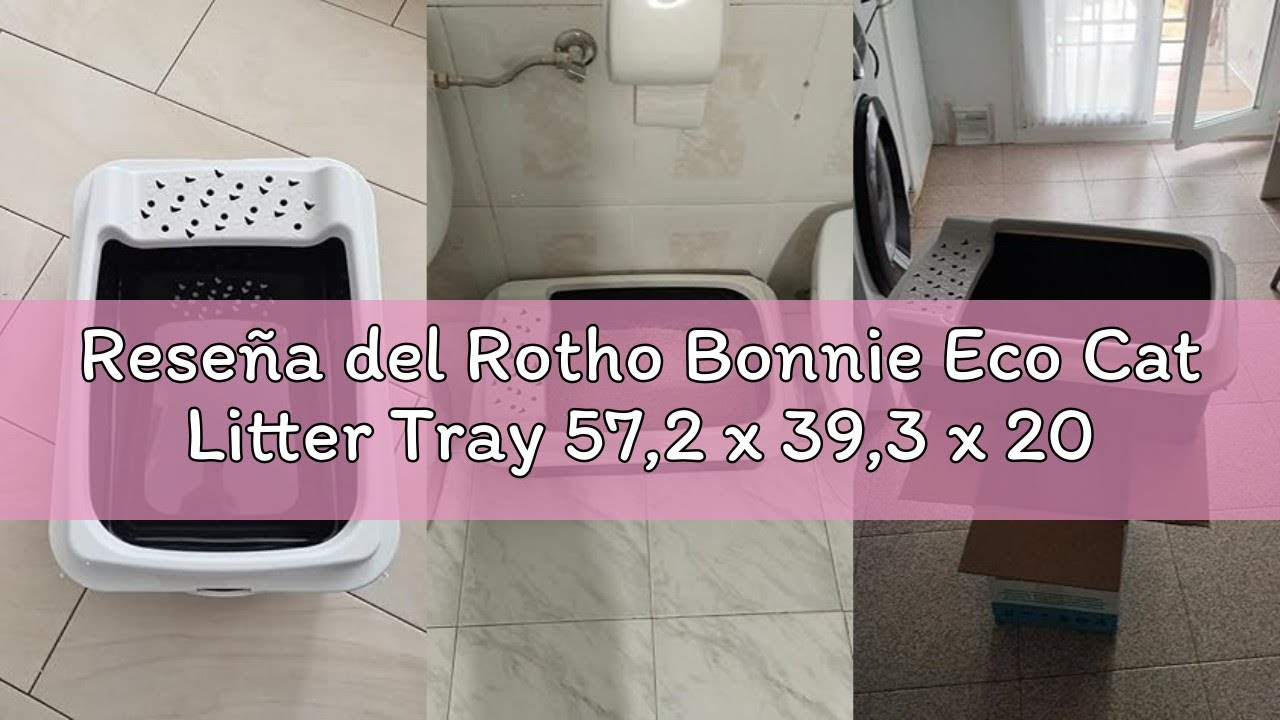 Reseña del Rotho Bonnie Eco Cat Litter Tray 57,2 x 39,3 x 20,9cm