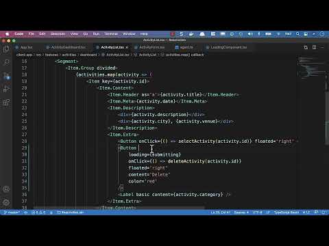 Axios   Deleting activity on the server