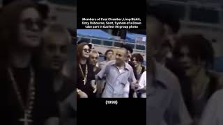 Ozzy Osbourne membere of coal, Chamber,limp Bizkit,snot, system of down take part in ozzyfest #metal