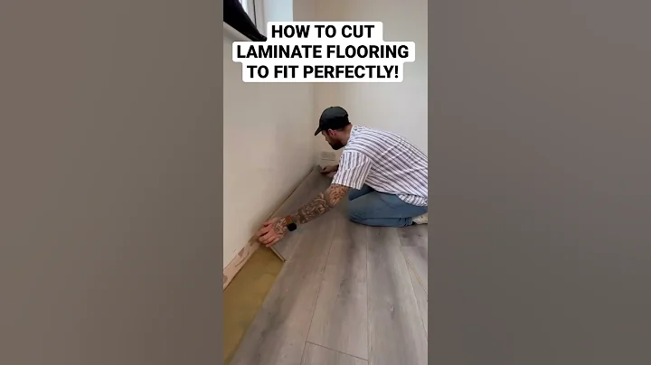 HOW TO CUT LAMINATE FLOORING TO FIT PERFECTLY! #laminate #flooring #diy #homeimprovement #howto
