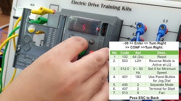 Schneider ATV 310 || Two-Way Speed Control of Induction Motor with Varied Speed using Local Mode