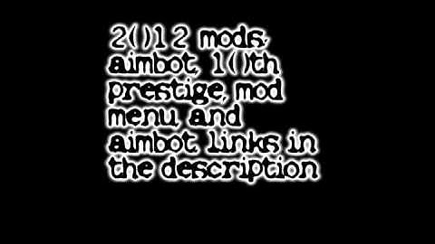 Mod Menu, 10th Prestige, Aimbot, and unlock all MW2!!!!! (Link in Description)