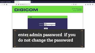 how to change WiFi  password  from laptop in Digicom  router