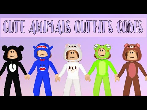Codes for cute animals outfits! (with links) || roblox || teeHee ...