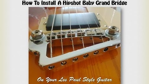Do It Yourself - Installing a Hipshot Baby Grand Guitar Bridge (May 2016)