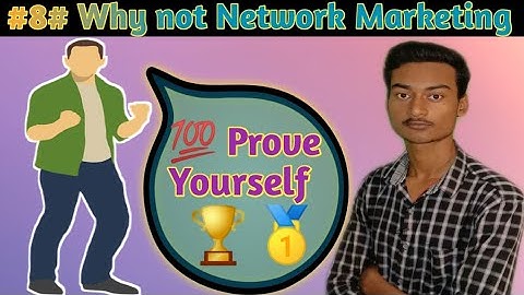Prove Yourself || Why not Network Marketing || MLM || SKY Networking