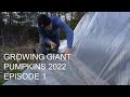 Growing Giant Pumpkins 2022 Episode 1 - Soil samples, and greenhouse construction