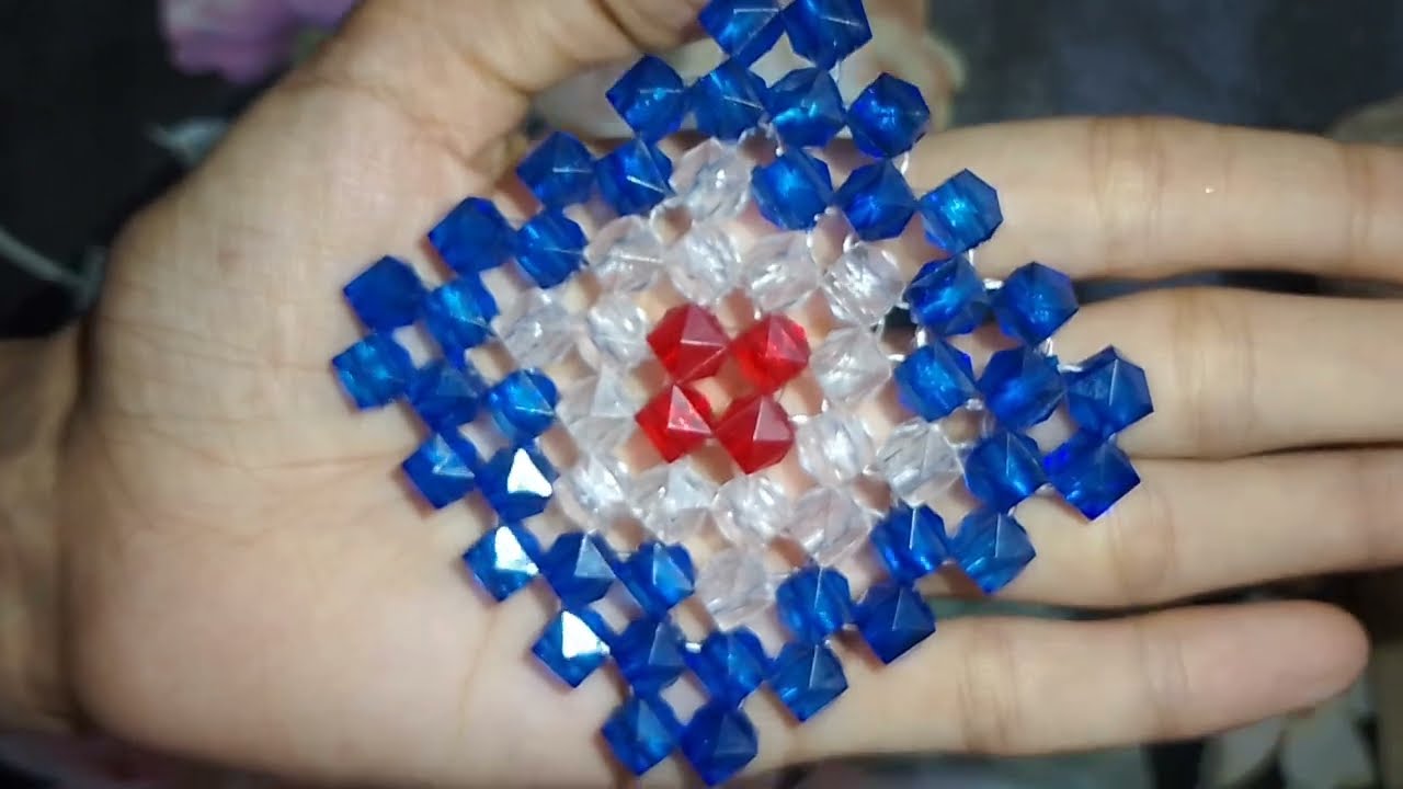 Look how beautiful! DIY Beaded Coaster | Easy Bead Craft Tutorial | Handmade Coaster Idea 