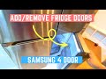 How to Assemble (Disassemble) 4 Doors on Samsung Refrigerator (for Moving etc)