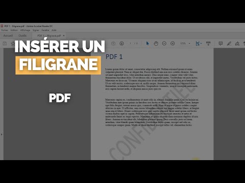 Vidéo: Comment ajouter un filigrane dans un fichier PDF ?