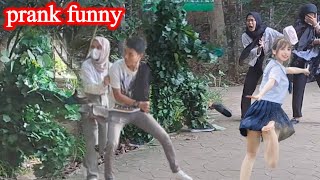 The funniest reactions of #cowboy_joke in Indonesia, funny joke