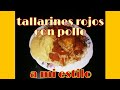 TALLARINES ROJOS CON POLLO (a mi estilo fácil y rápido) 🇵🇪🇵🇪