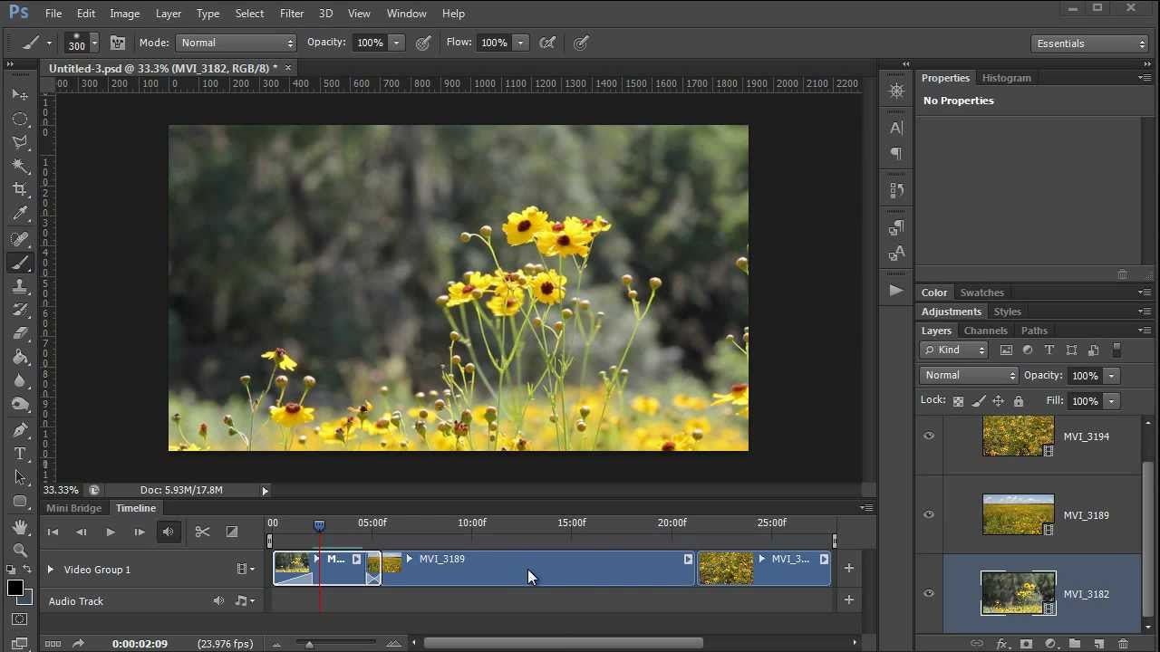 How To Edit Video In Photoshop Cs6 Youtube