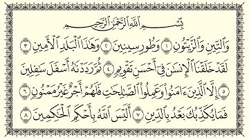 سعد الغامدی سورة التين 95 At-Tin