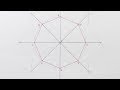 construct a Regular octagon inside a circle (Step-by-Step)