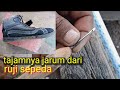 Membuat jarum sol dengan ruji sepeda