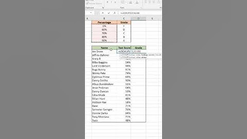 Learn Excel: Automate Assignment Grading with the LOOKUP Function