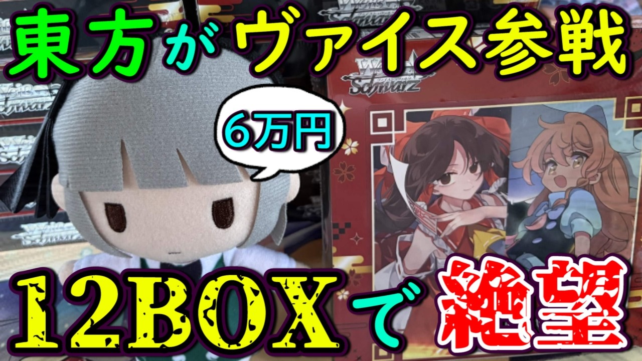 破壊】東方が参戦で6万円分即購入！？TCGを1カートン開封したら心が