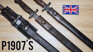 British P1907 bayonets as used in WW1