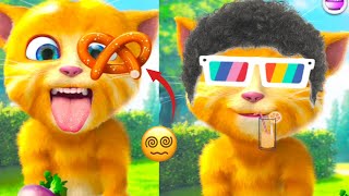Talking Ginger 2 🌶️🍒🍎|| my talking ginger cat || talking ginger funny videos ||