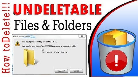 How to delete undeletable files or folder Easily | Hindi / Urdu | by: "White Tech" "Whitetech"