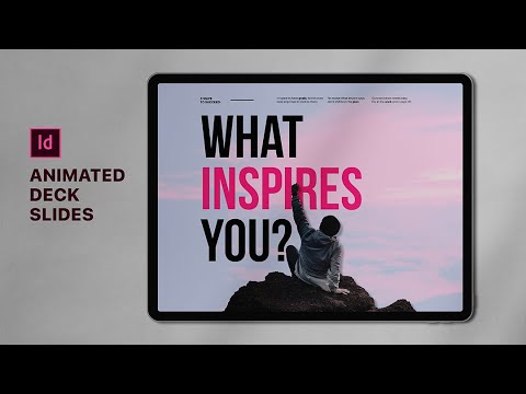 Create Animated Presentation Slides In Adobe Indesign Youtube