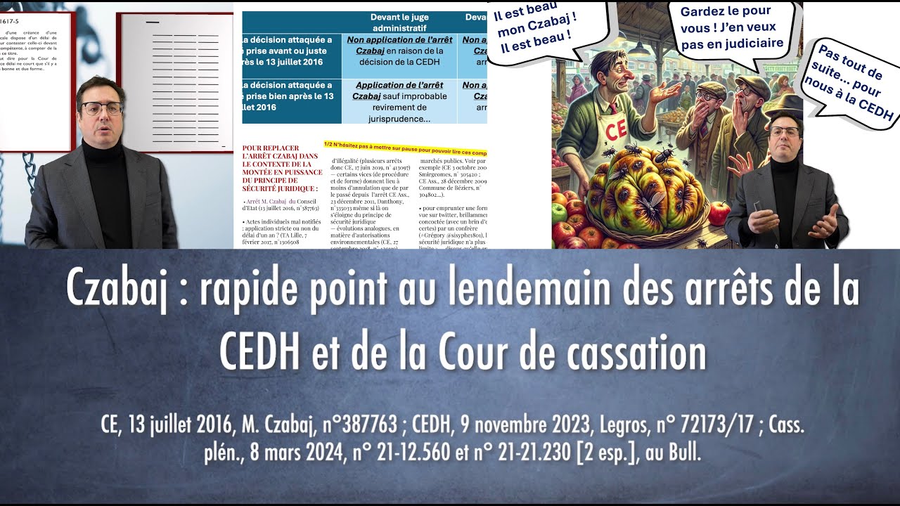Czabaj : rapide point au lendemain des arrêts de la CEDH et de la Cour