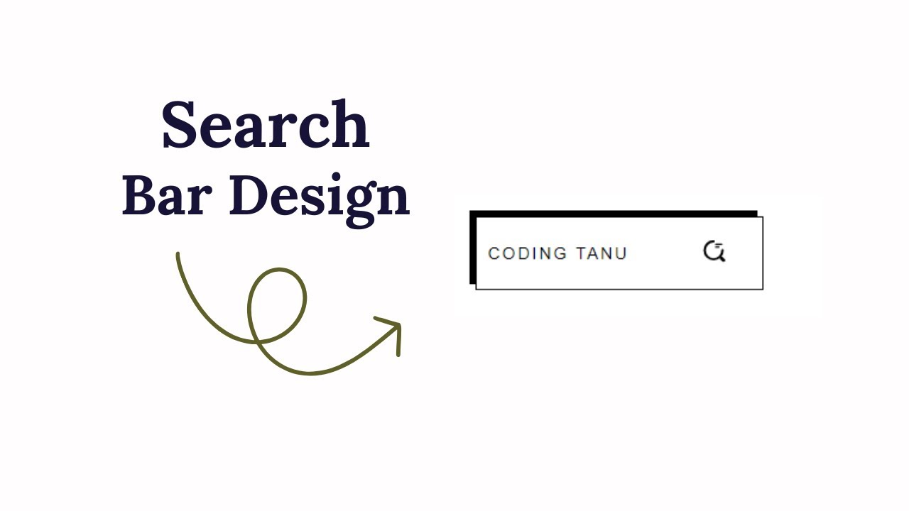 How To Make Search Bar Design🔍 | Created Search Bar Design Using HTML ...