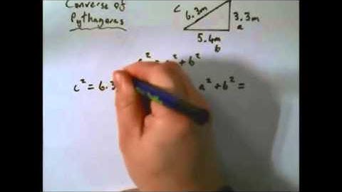 National 5 - Converse of Pythagoras