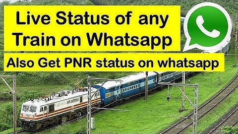 Live train status on whatsapp | PNR status on whatsapp | Indian Railways