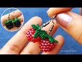 Cute Berries Earrings//How To Make Jewelry// Beads Jewelry Making// Useful &amp; Easy