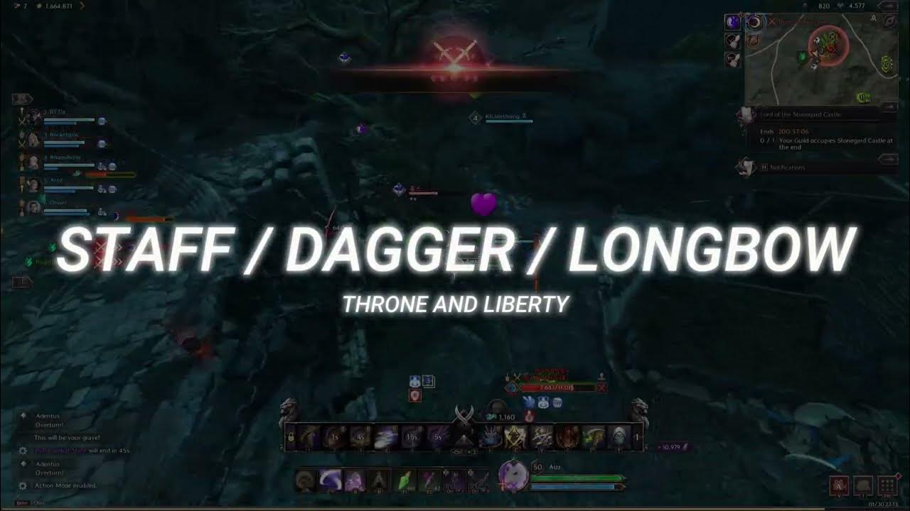 STAFF / DAGGER / LONGBOW which combination is the best ? Throne and Liberty PVP Highlights