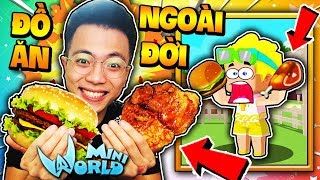 Thử Thách 24 Giờ Ăn Toàn Đồ Ăn Trong Mini World Mister Vịt Chấm Tất Cả Mọi Thứ Với Bò Húc Coca