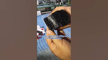 Flexible folding steel mesh door production equipment, fast cutting of mesh, precise .#qiangning