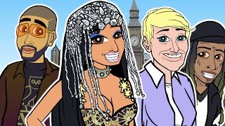 Nicki Minaj - No Frauds ft. Drake, Lil Wayne (CARTOON PARODY)