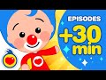 (30 Min)  Best New Educational Animated Episodes, Kids Songs & Nursery Rhymes  | Plim Plim