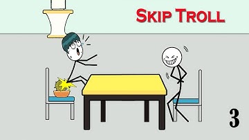 Skip Troll (WEEGOON) Gameplay Walkhtrough - Levels 86 -120 - Funny Stickman Game Puzzle (Finish)