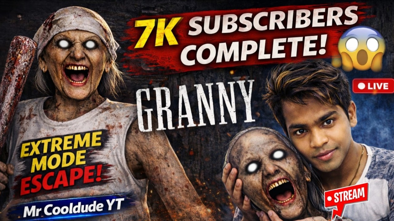 😱 GRANNY LIVE – ESCAPE THE HORROR HOUSE! | Scary Gameplay | Mr Cooldude YT