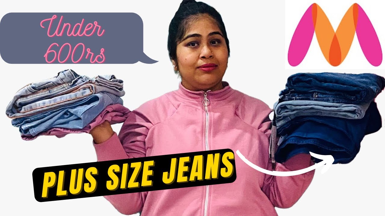 Myntra Plus Size Jeans Haul and Review | Boyfriend fit Jeans , Flayed ...