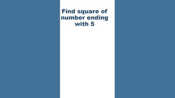 Square of any number ending in 5 in 3 seconds 🤯🤯 #mathstricks #aptitudeshortcuts
