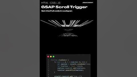 Scroll Trigger made with gsap js