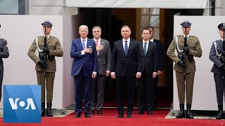 Biden Meets With Duda at Polish Presidential Palace