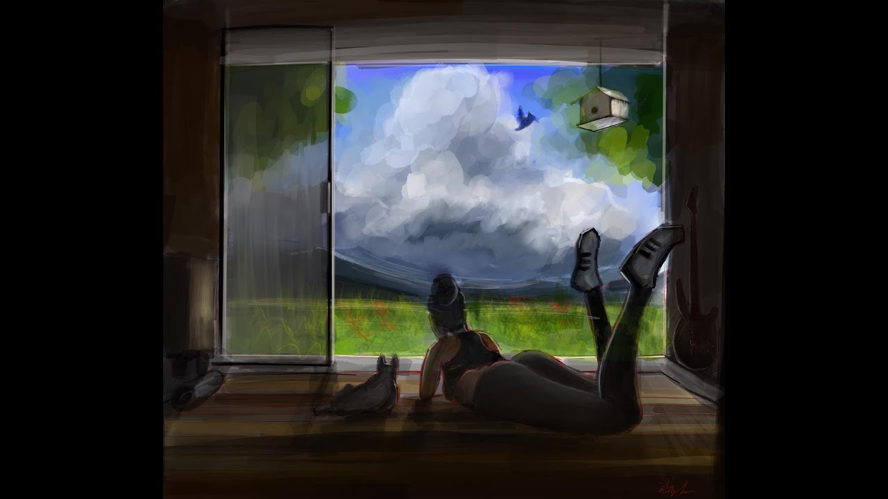 Relax with the cat 