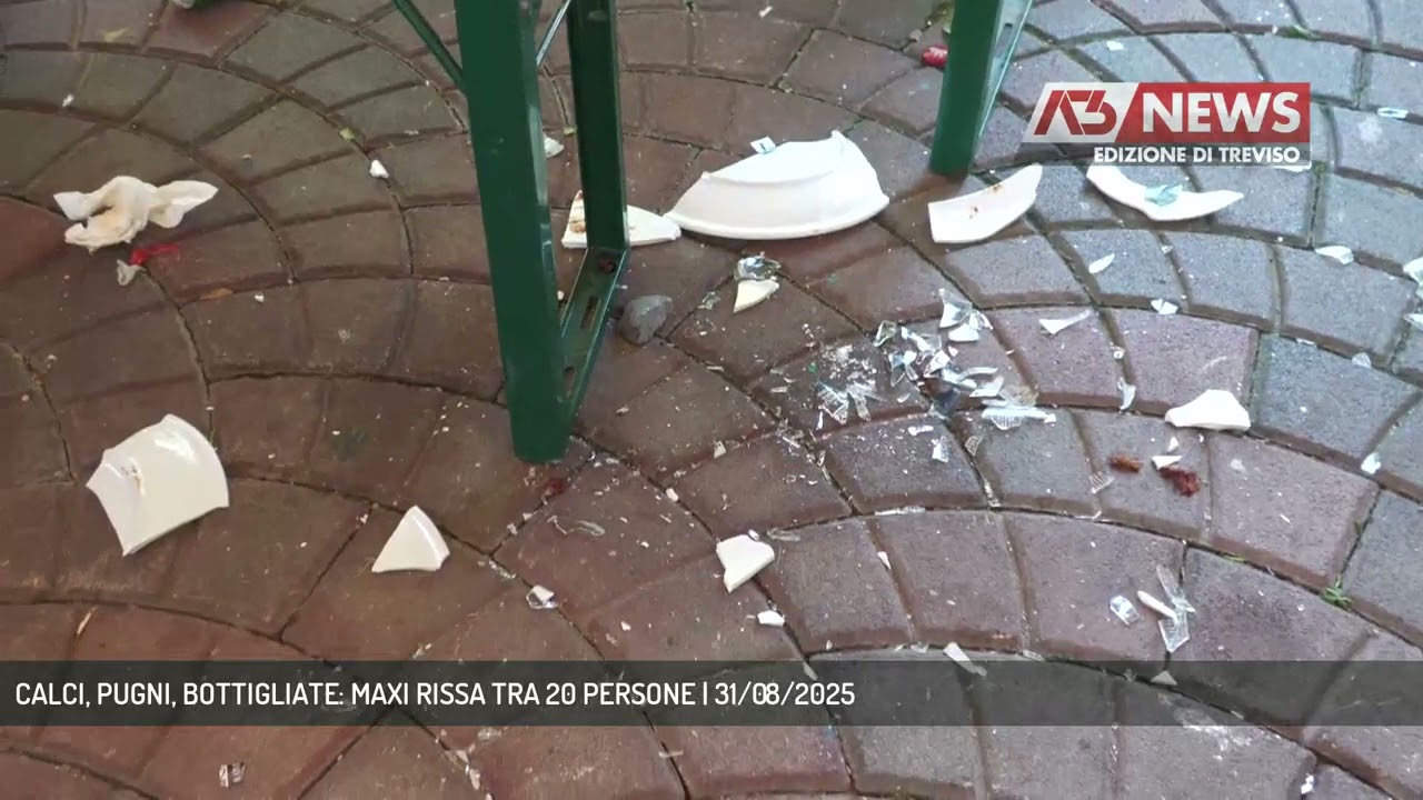 CALCI, PUGNI, BOTTIGLIATE: MAXI RISSA TRA 20 PERSONE | 31/08/2025