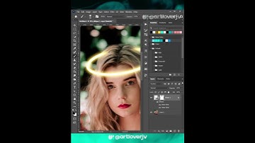 Glowing Halo effect in Photoshop #shorts #photoshoptricks